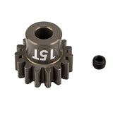 TEAM ASSOCIATED FT PINION GEAR 15T MOD 1 5mm SHAFT - ALUMINIUM