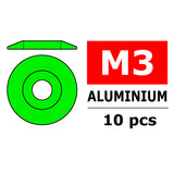 TEAM CORALLY ALUMINIUM WASHER FOR M3 BUTTON HEAD SCREWS O C-3212-30-1