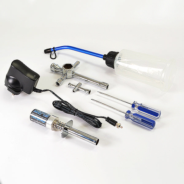 NITRO STARTER SET w/2x Wrench s/driversstarterchgrbottle