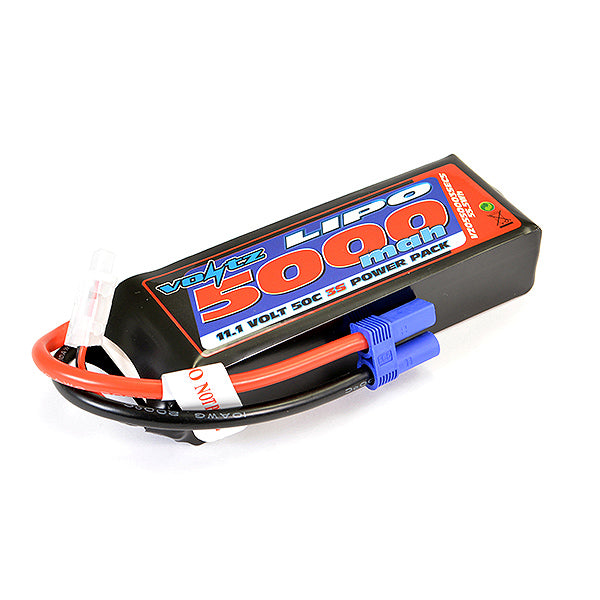 VOLTZ 5000mah 11.V 50C LIPOBATTERY w/EC5