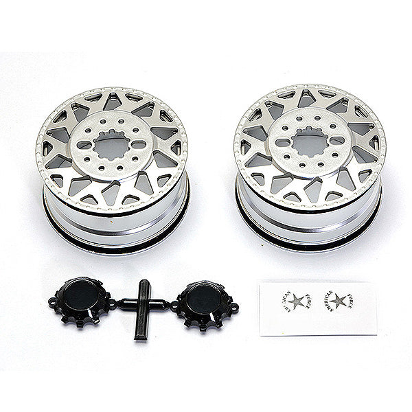 CEN RACING AMERICAN FORCE H01 CONTRA WHEEL (SILVER W/ BLK CAP)