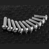 RC4WD BUTTON HEAD CAP SCREWS M2.5 X 8MM (10)