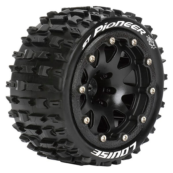 LOUISE RC ST-PIONEER 1/10 SOFT HEX 14MM BLACK ARRMA GRANITE BLACK