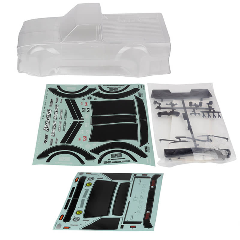 TEAM ASSOCIATED APEX 2 SPORT DATSUN 620 BODYSET CLEAR