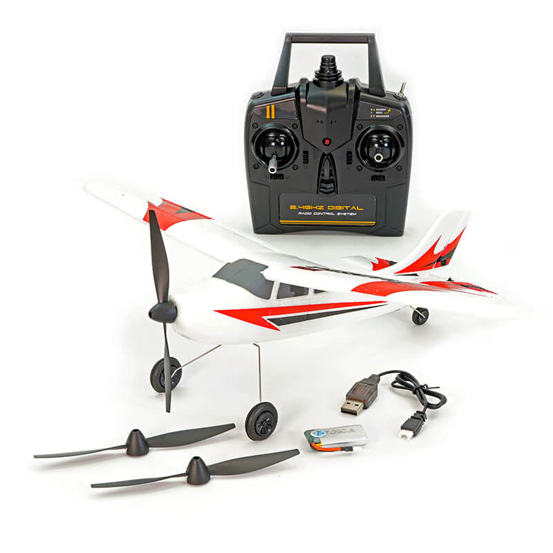 VOLANTEX TRAINSTAR MINI V2 3CH400MM BRUSHED w/GYRO RTF - RED