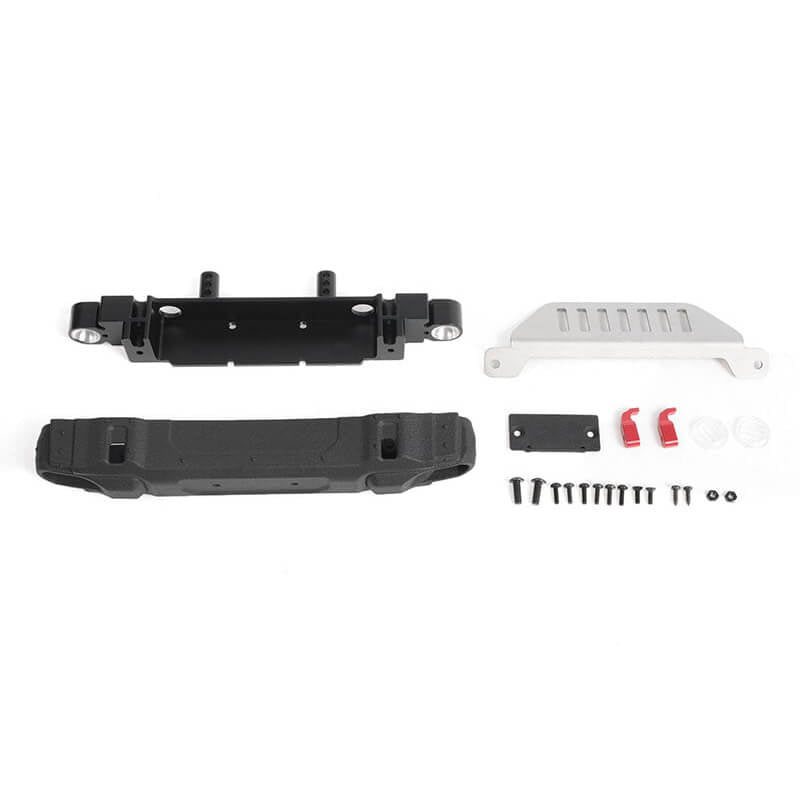 RC4WD OEM FRONT BUMPER W/LICENSE PLATE HOLDER + STEERING GUARD FOR AXIAL 1/10 SCX10 III JEEP