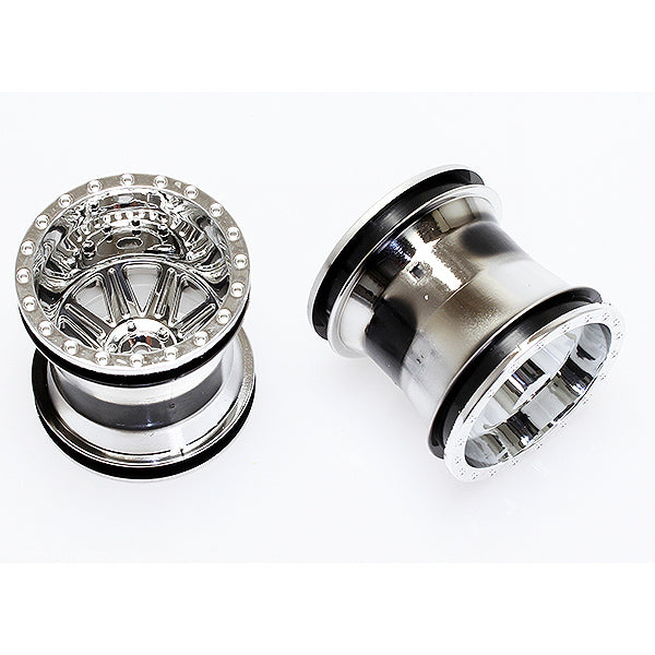 CEN RACING MONSTER TRUCK WHEEL (CHROME) 2.2 X 2.4