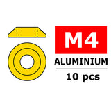 TEAM CORALLY ALUMINIUM WASHER FOR M4 BUTTON HEAD SCREWS O C-3211-40-0