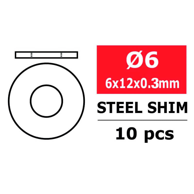CORALLY STEEL METRIC SHIM60X12X0.3MM 10 PCS