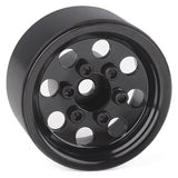 RC4WD STAMPED STEEL 1.0 PRO8 BEADLOCK WHEELS (BLACK)