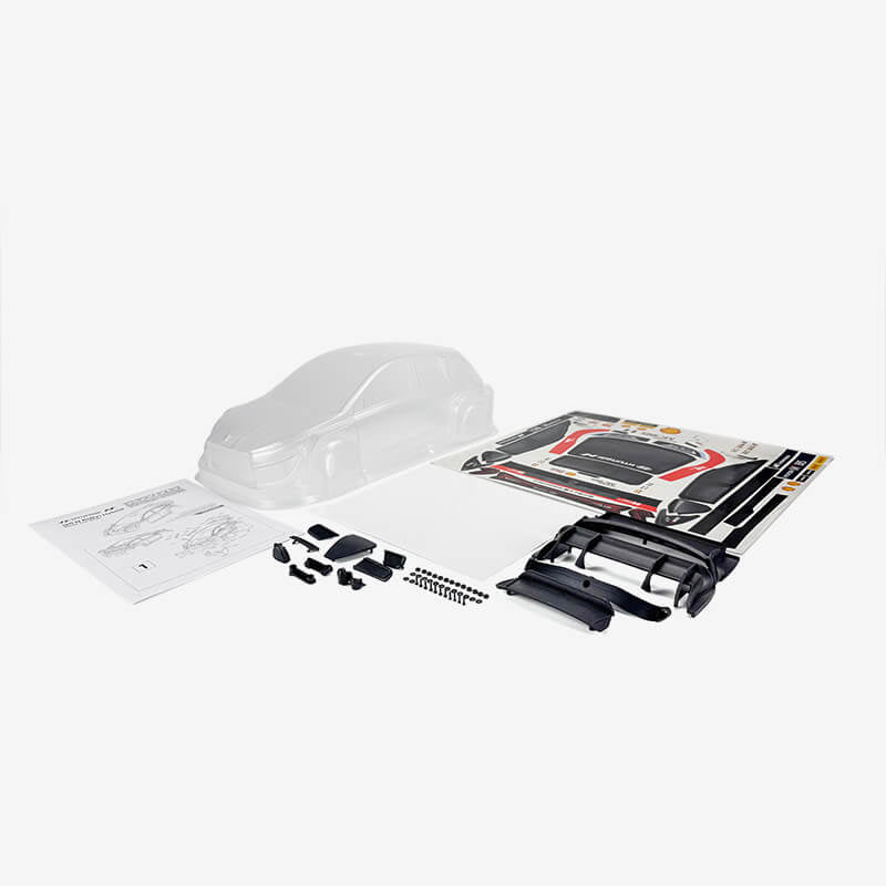 CARISMA M48S HYUNDAI i20N RALLY1 CLEAR BODYSHELL SET