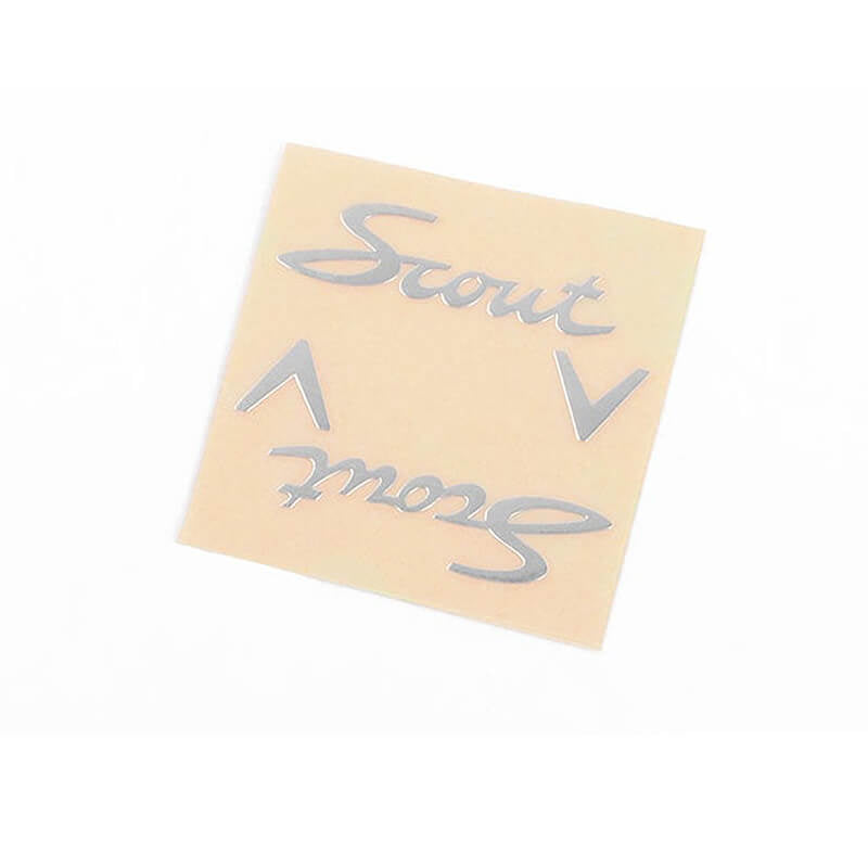 RC4WD SIDE METAL EMBLEMS FOR VANQUISH VS4-10 ORIGIN HALFCAB BODY (SILVER)