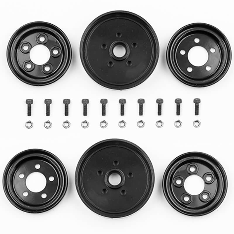 TEAM ASSOCIATED JAY HALSEYRC10 FRONT WHEELS BLACK