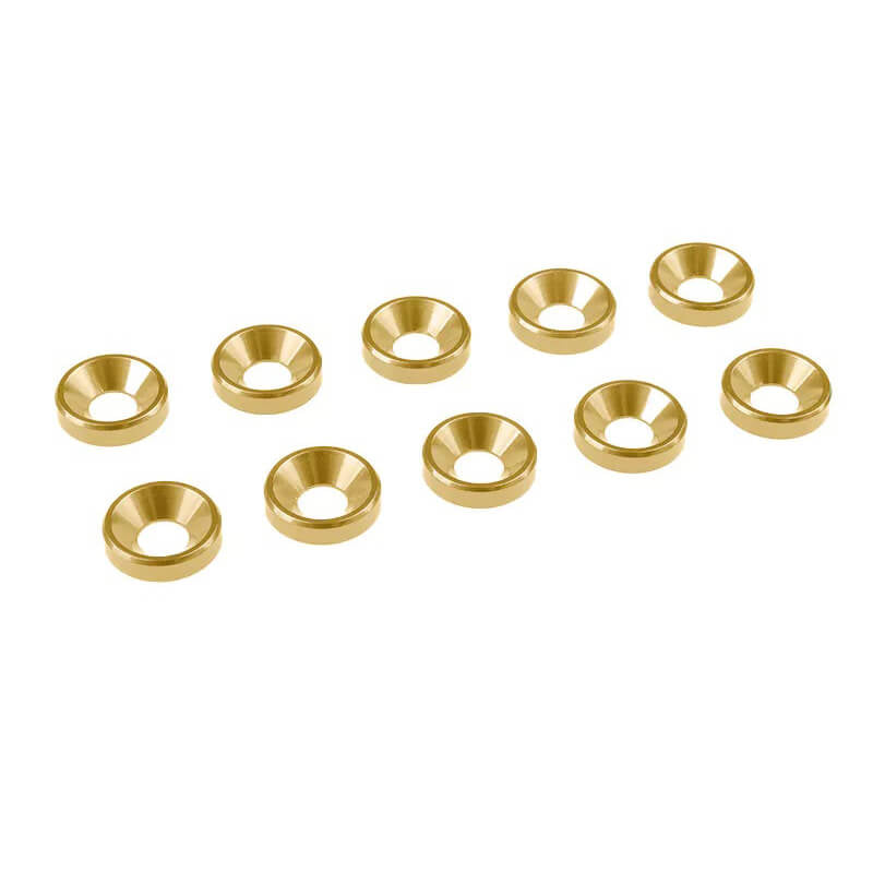 CORALLY M3 FLAT HEAD WASHERALUMINUM LE 10 PCS