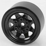RC4WD STAMPED STEEL 1.0 STOCK BEADLOCK WHEELS (BLACK)
