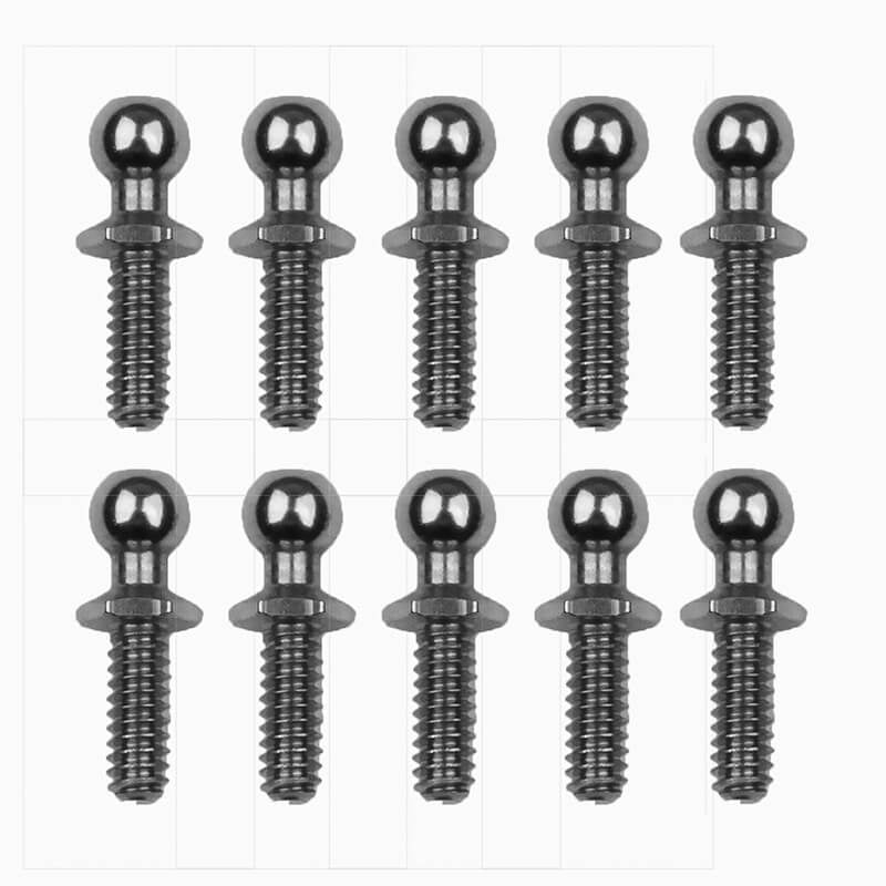 TEAM ASSOCIATED RC10 BALLSTUD SET .30 SILVER