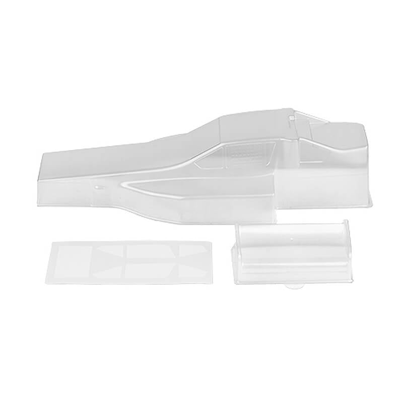 TEAM ASSOCIATED RC10 PROTECHII BODYSHELL AND WING (CLEAR)