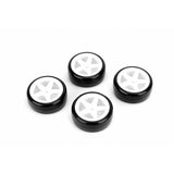 LOUISE RC 1/10 DRIFT TYRES 5 SPOKE WHEEL-WHITE(26MM)
