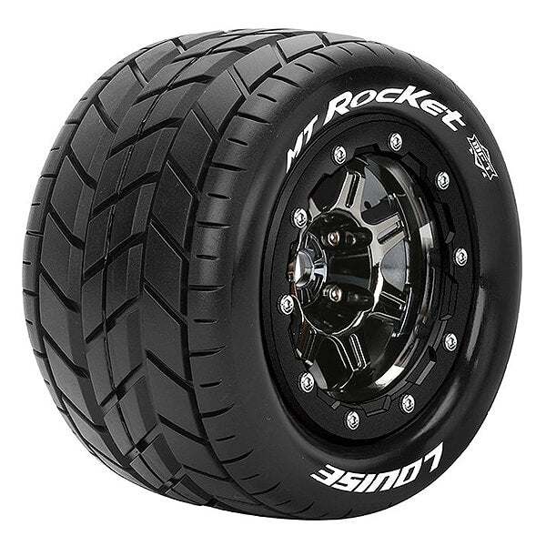 LOUISE RC MT-ROCKET T-MAXX SOFT 1/2 OFFSET HEX 17MM BLACK CHROME