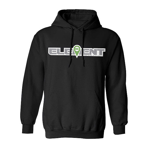 ELEMENT RC LOGO HOOD PULLOVER BLACK - LARGE