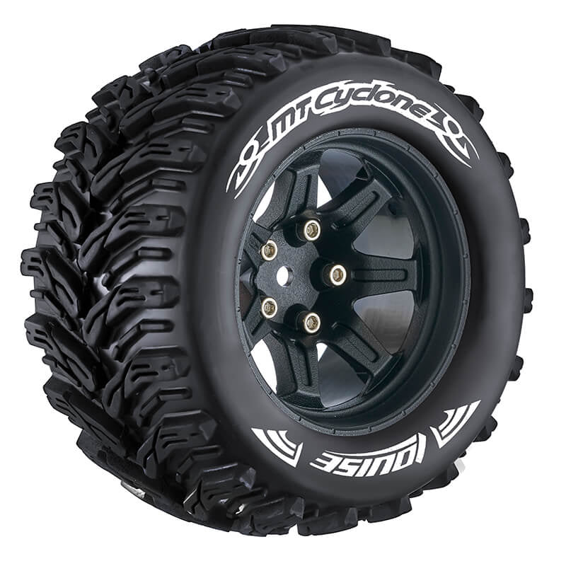 LOUISE RC MT-CYCLONE 1/10 SOFT HEX 14MM BLACK ARRMA GRANITE