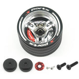 FASTRAX ALUM STEERING 3-SPOKE WHEEL - SANWA FUTABA FLYSKY FAST424S