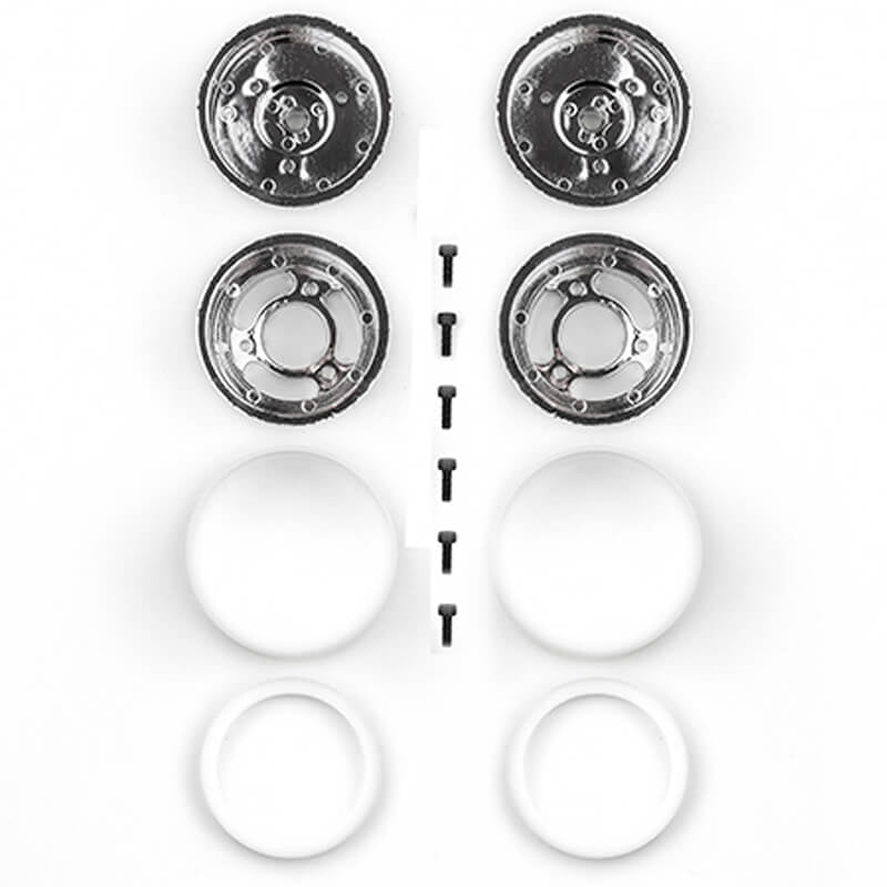 TEAM ASSOCIATED JAY HALSEYRC10 REAR WHEELS CHROME