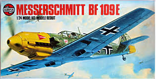 Airfix 1/24 Messerschmitt Bf109 E Kit  12002 (1976)