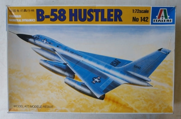 Italeri 1/72 142 B-58 HUSTLER Damaged decals old model