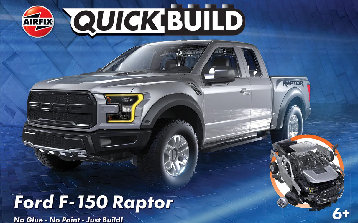 J6053 QUICKBUILD Ford F-150 Raptor - Grey