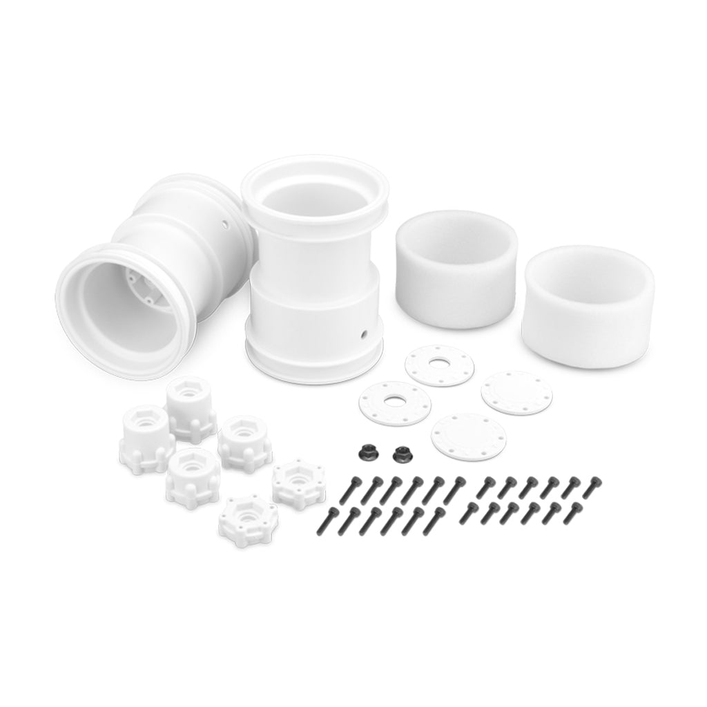 Tribute-2.6x3.6  Monster Truck Wheel White-2pc