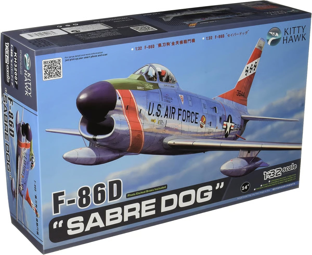 Kitty Hawk 1/32 F-86D Sabre Dog Model Kit KH32007