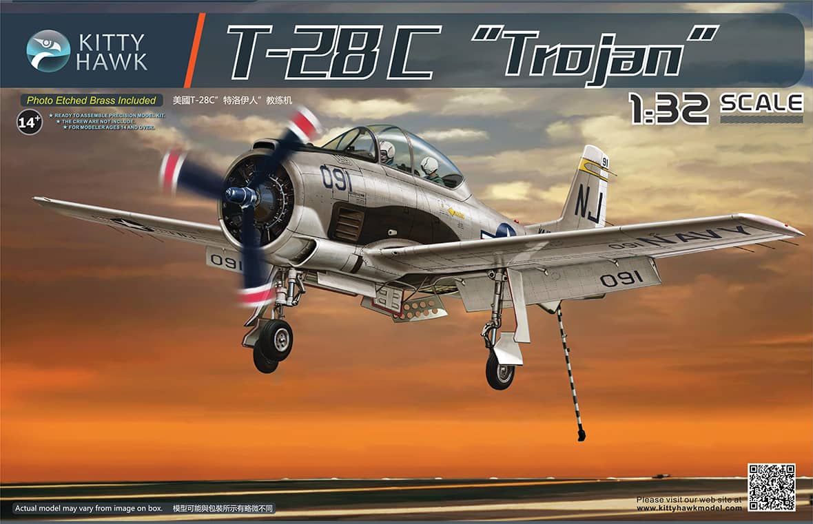 Kitty Hawk 1/32 T-28C Trojan Model Kit