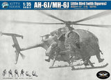 Kitty Hawk 1/35 AH-6J/MH-6J Little Bird with 6 3d Printed Figures Model Kit KH50004