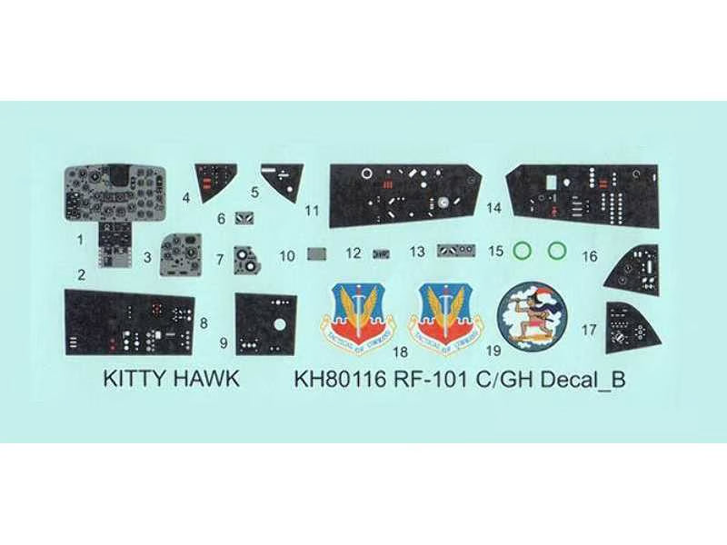 Kitty Hawk 1/48 RF-101 C G/H Voodoo Model Kit KH80116