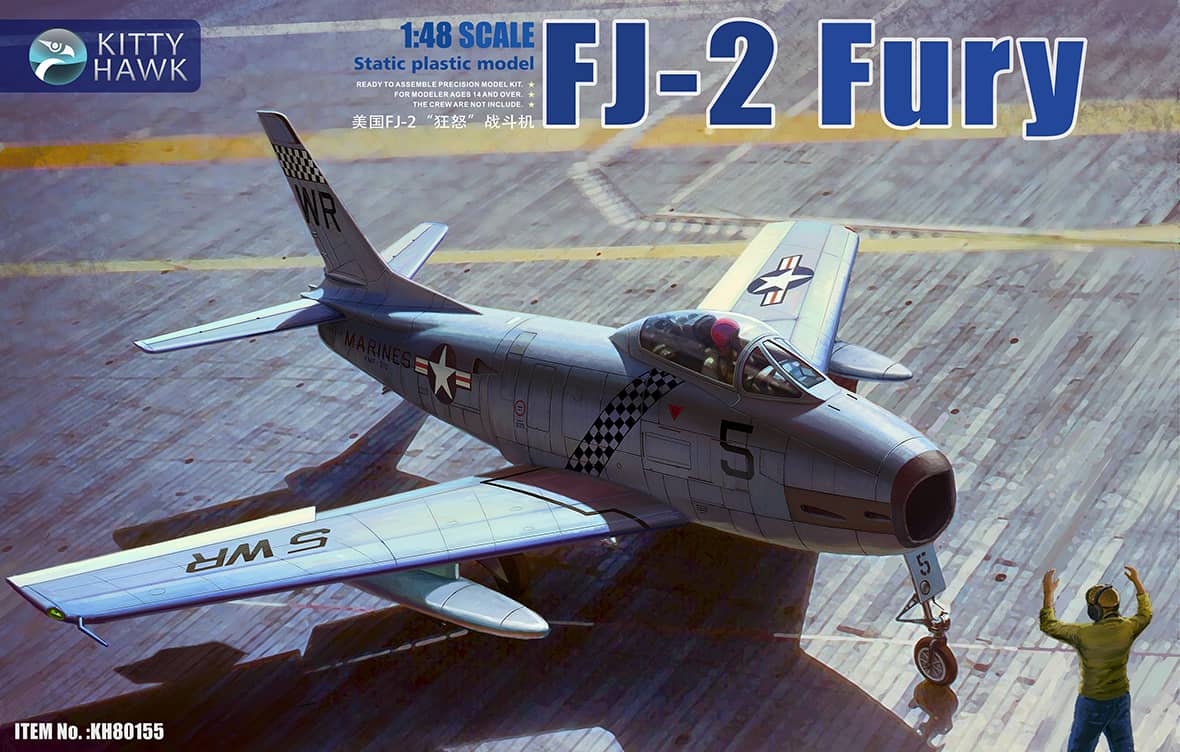 Kitty Hawk 1/48 FJ-2 Fury Model Kit 80155