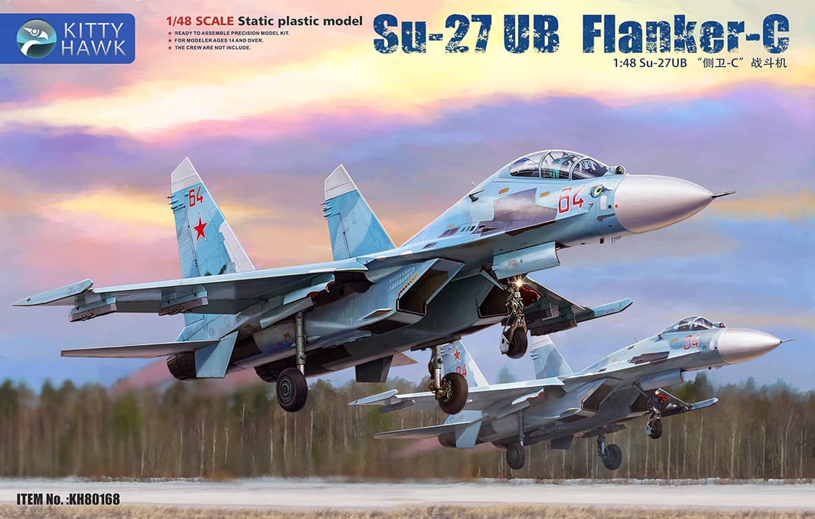 Kitty Hawk 1/48 Su-27UB Flanker-C Model Kit