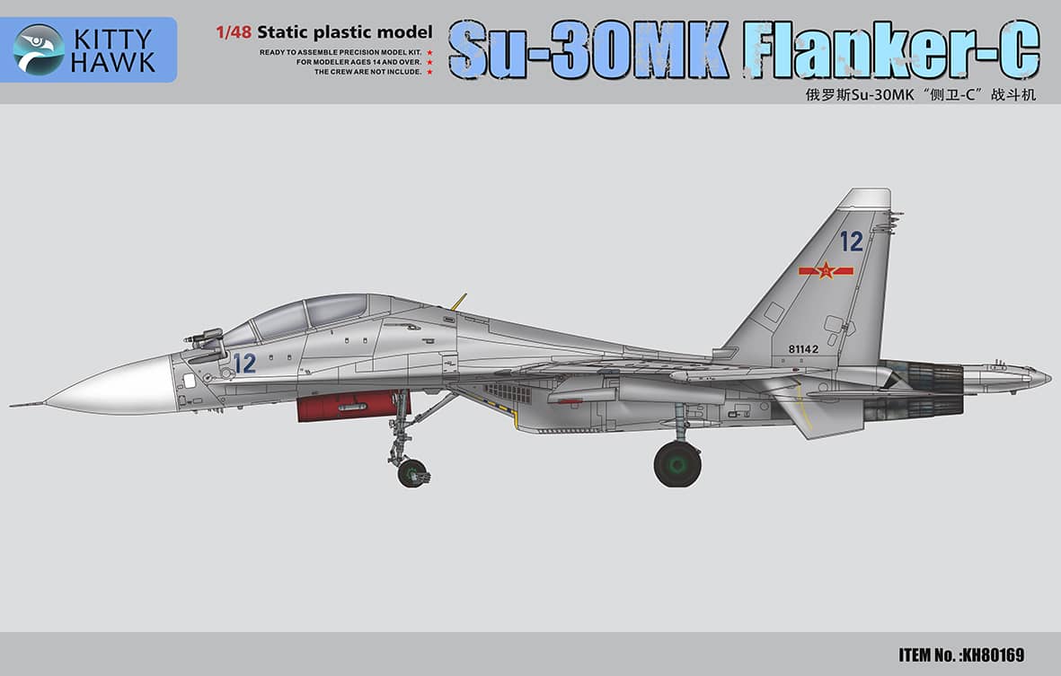 Kitty Hawk 1/48 Su-30MK Flanker-C Model Kit
