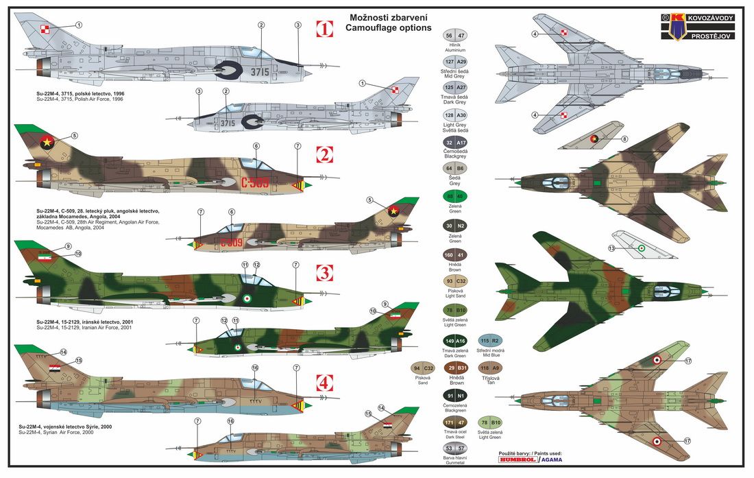 Kovozavody Prostejov 1/72 Sukhoi Su-22M4 International ex-Bilek 72197