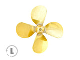 4 Blade Brass Propeller 60 LH M4