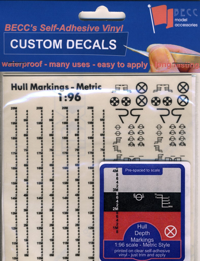 BECC Black Hull Markings - Metric - 1:96