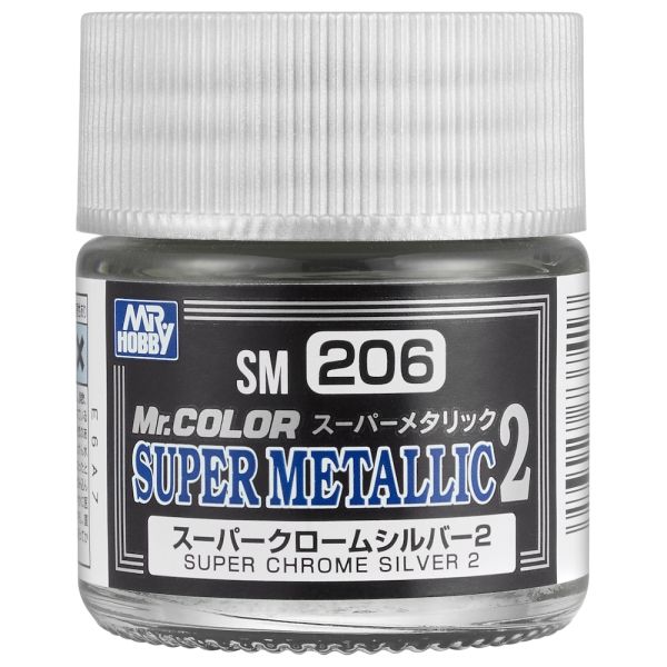 Super Metallic II – Super Chrome Silver 10ml Mr Hobby - SM-206