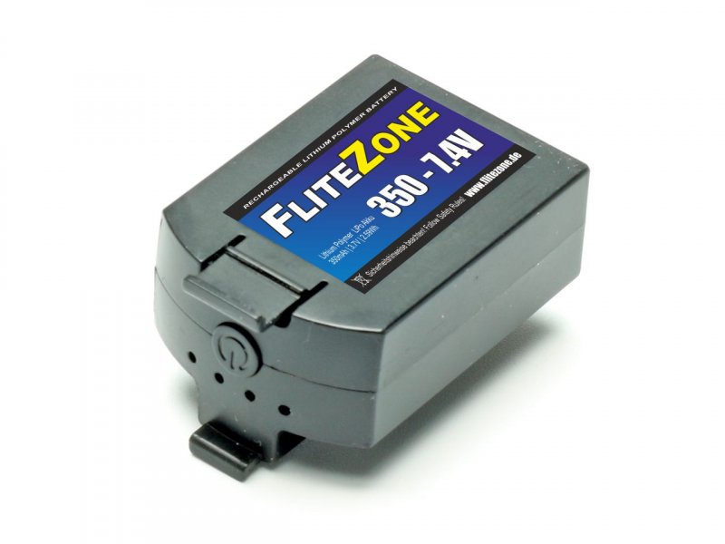 FliteZone 7.4 350mAh Lipo for ADAC Heli.