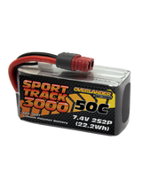 Overlander 3000mAh 7.4V 2S2P 50C Sport Track LiPo Battery