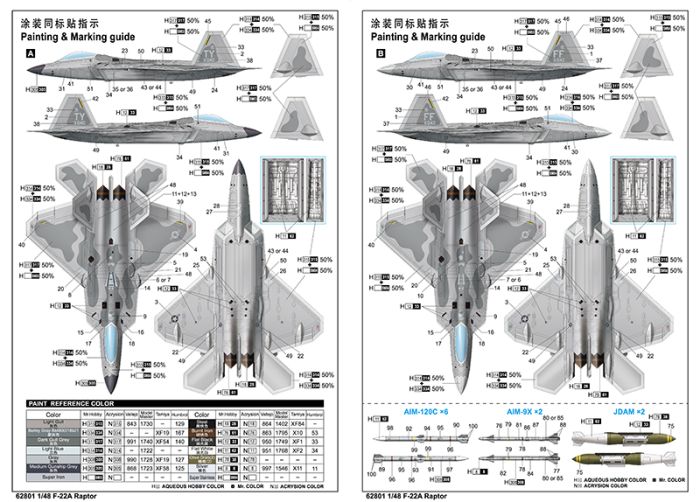 I Love Kits 1/48 F-22A Raptor Kit 62801