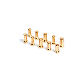 LRP Car 5mm Gold Connectors - Works Team - 10pk (14mm)  LRP65955