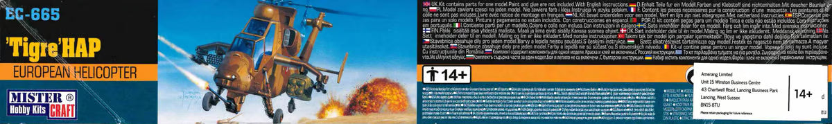 Mistercraft  European Attack Helicopter EC-665 Tigre HAP MCD60