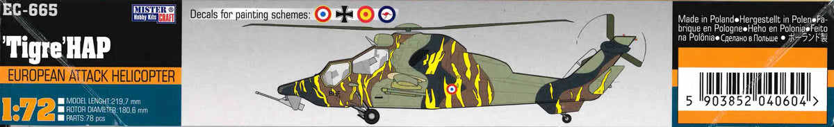 Mistercraft  European Attack Helicopter EC-665 Tigre HAP MCD60