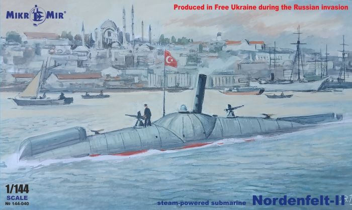 MIKR-MIR 1/144 Nordenfelt-II Steam powered submarine kit MM144-040