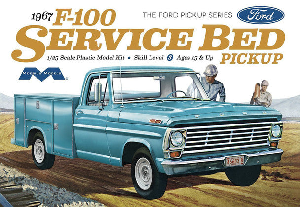 Moebius 1:25 1967 Ford F100 Service Bed Pickup Kit MMK1239